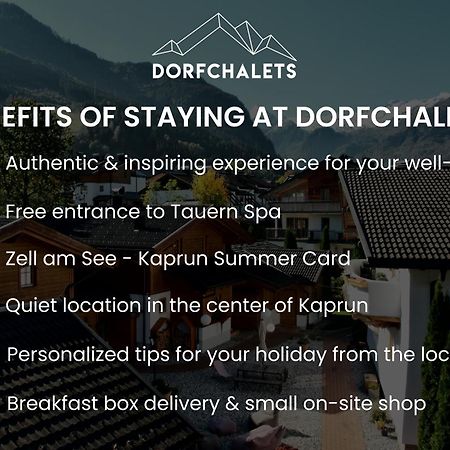 Dorfchalets & Apartments - Authentic Experience In Centre Of Kaprun Including Tauernspa And Summercard Exterior foto